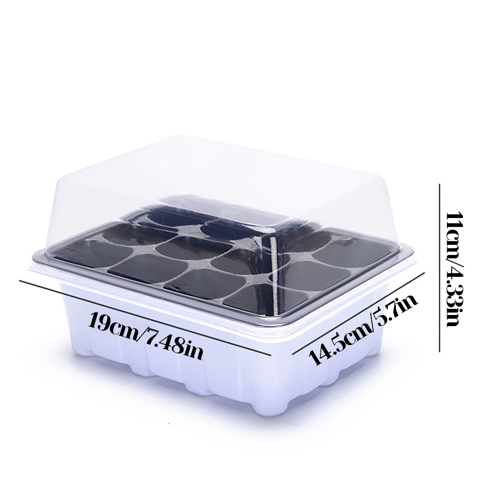 Indoor Propagation Box Mini Greenhouse Propagation Set Tray With Lid 1/2/5PCS