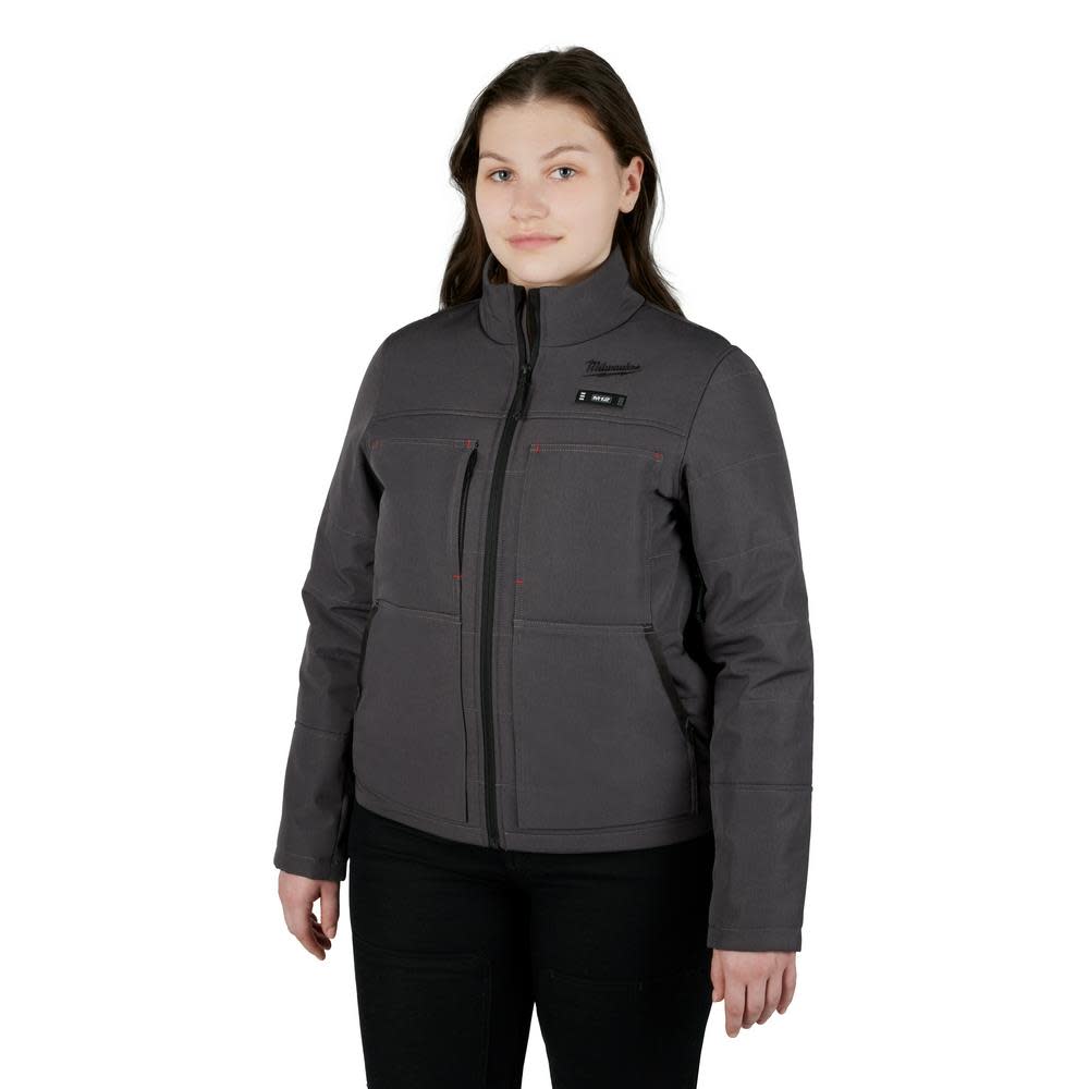 Milwaukee M12 Womens Heated AXIS Jacket Kit Gray Large