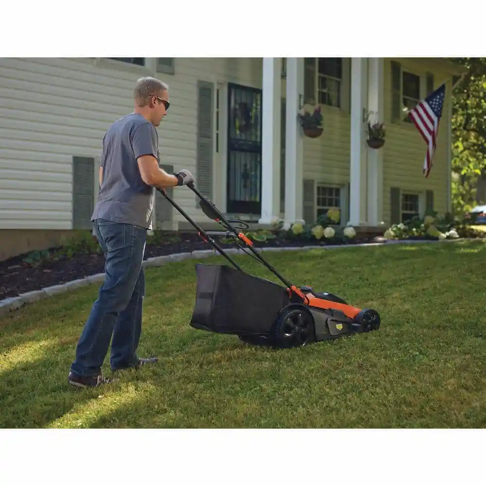 BLACK+DECKER 40V MAX 20 in. Battery Powered Walk Behind Push Lawn Mower with (2) 2Ah Batteries & Charger CM2043C