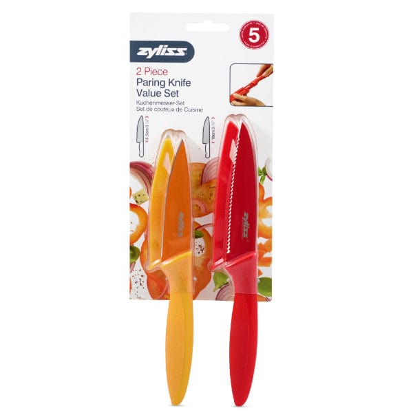 2 Piece Paring Knife Set with Sheath Covers