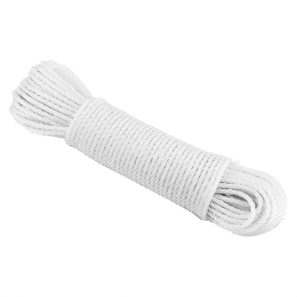 20m Nylon Rope Lines Cord Clothesline Garden Camping Outdoors (White)