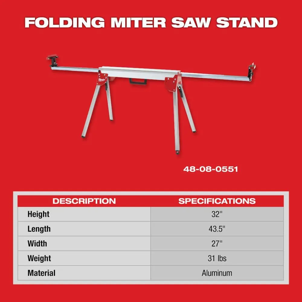Milwaukee Folding Miter Saw Stand 48-08-0551