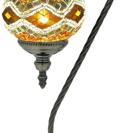 Swan Neck Handmade Stained Glass Mosaic Table Lamp Light Turkish Moroccan 111
