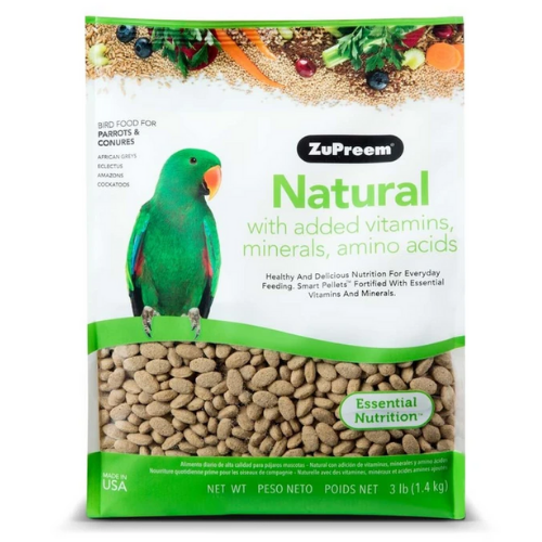 ZuPreem Maintenance Natural Bird Food for Parrots and Conures