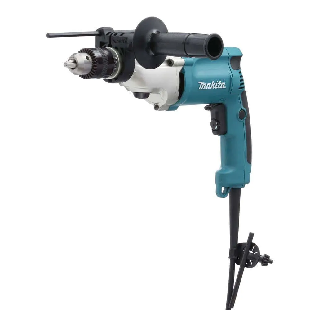 Makita 6.6 Amp 3/4 in. Corded Hammer Drill with Torque Limiter Side Handle Depth Gauge Chuck Key Hard Case HP2050