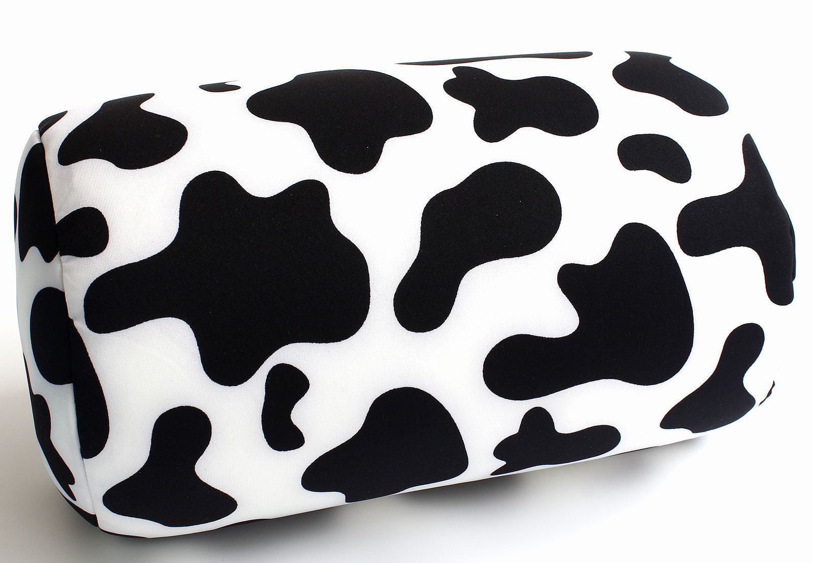 Bookishbunny Micro bead Roll Bed Chair Car Cushion Neck Head Soft Support Back Pillow Cow Print