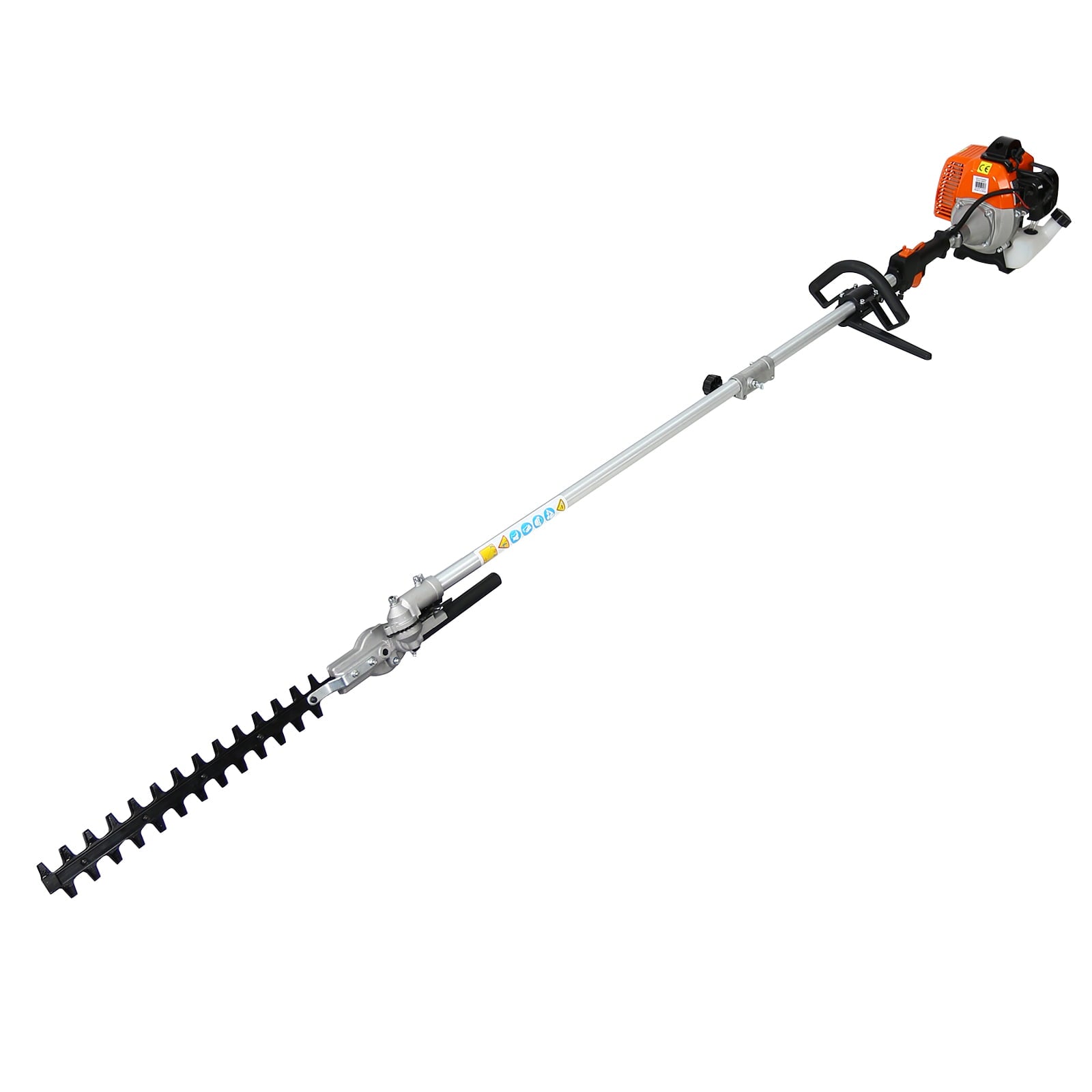 4 in 1 Multi-Functional Trimming Tool, 33CC 2-Cycle Garden Tool System with Gas Pole Saw, Hedge Trimmer, Grass Trimmer, and Brush Cutter