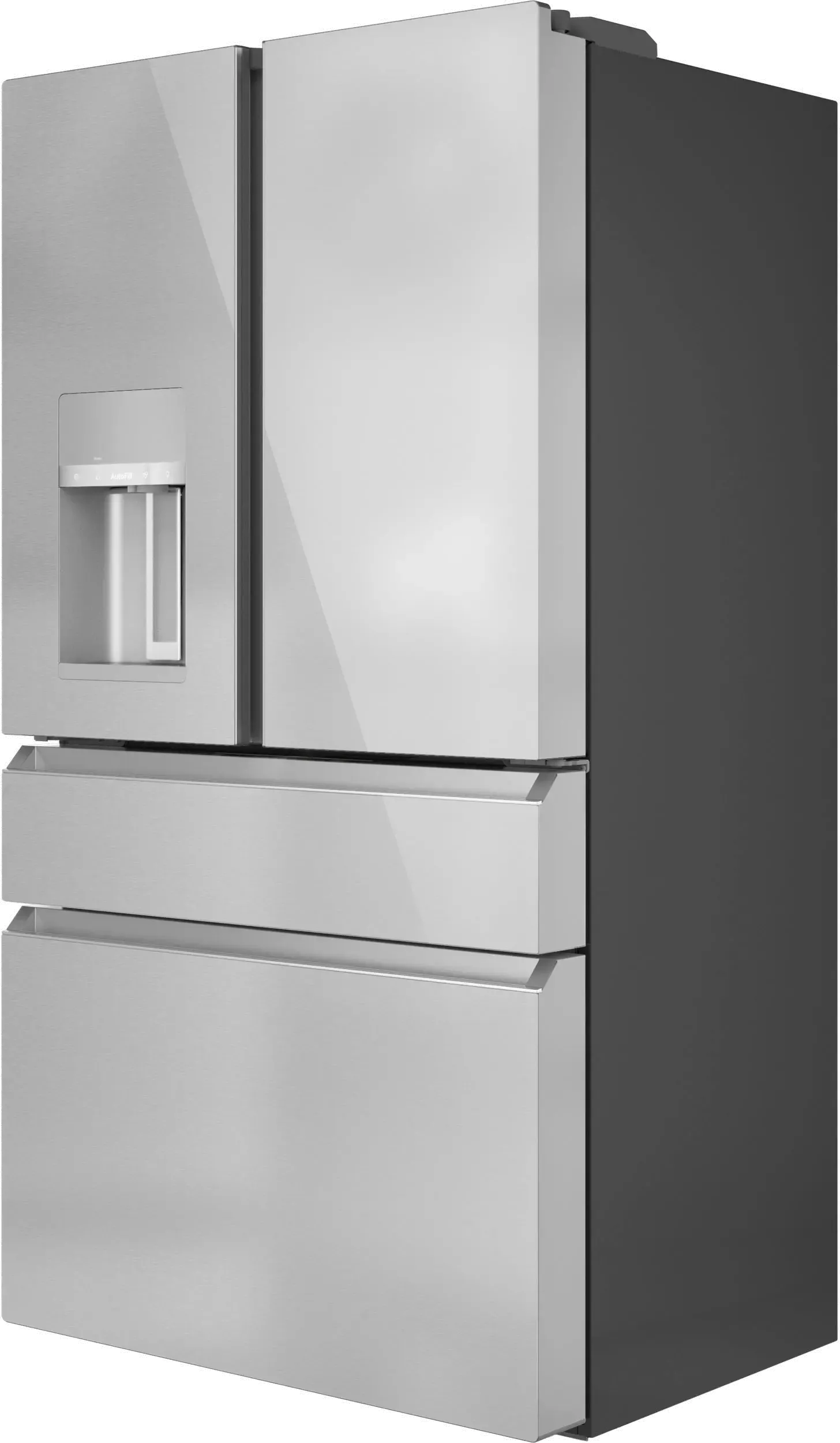 Cafe 22.3 Cu Ft French Door Refrigerator - Counter Depth Platinum Glass