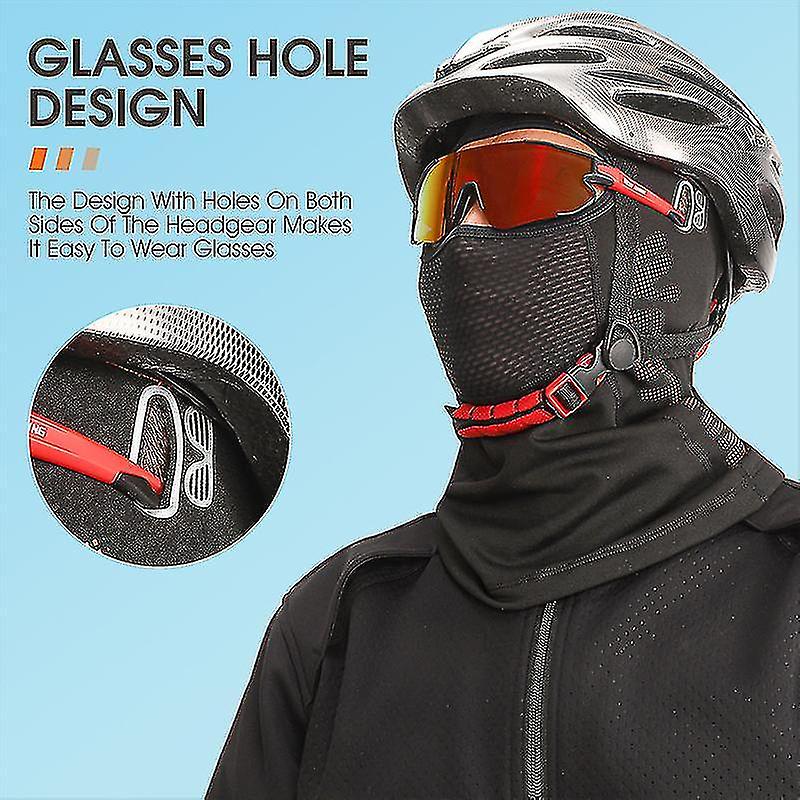 Bike Balaclava Face Mask One Size Fits Most Wind Resistant Dustproof Design For Running Skiing Cycli