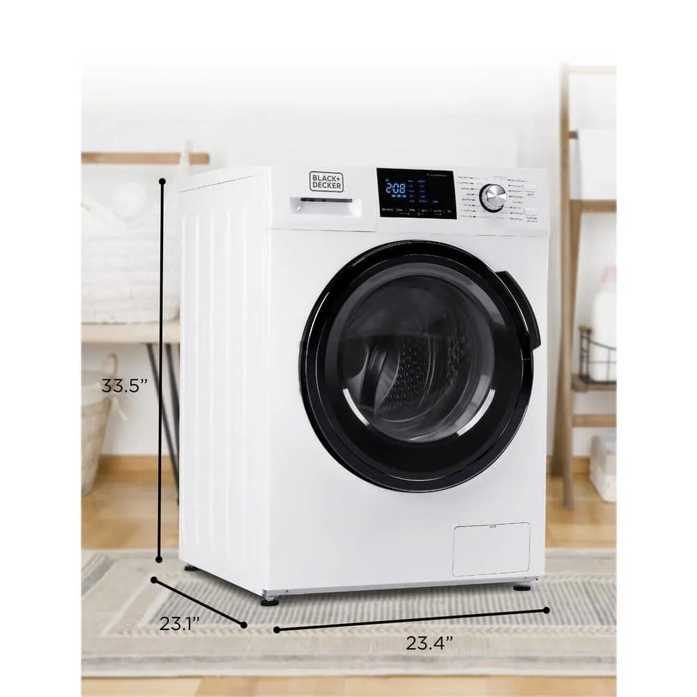 BLACK+DECKER 2.7 cu. ft. All-in-One Washer and Dryer Combo in White BCW27MW