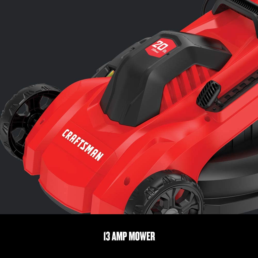 CRAFTSMAN Electric Lawn Mower， 20-Inch， Corded， 13-Ah (CMEMW213)