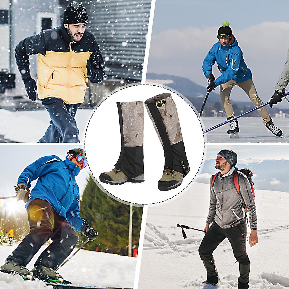 Outdoor Waterproof Snow Leg Gaiters For Mountaineering Skiing Hiking Tear-resistant Men And Women Leg Gaiters Style 1