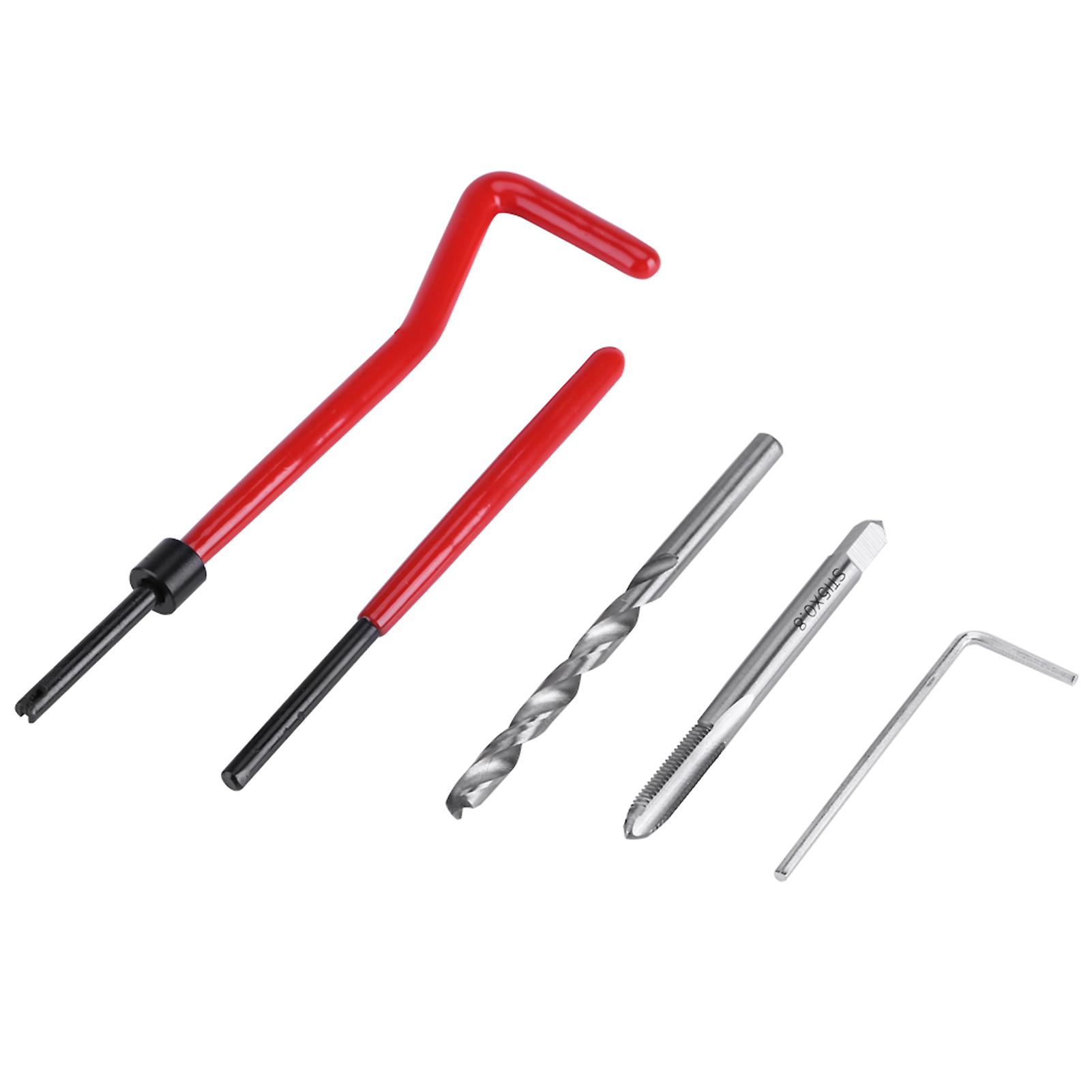 30 Piece M5 Thread Repair Insert Kit Compatible Hand Tool Set for Auto Repairing(M5)