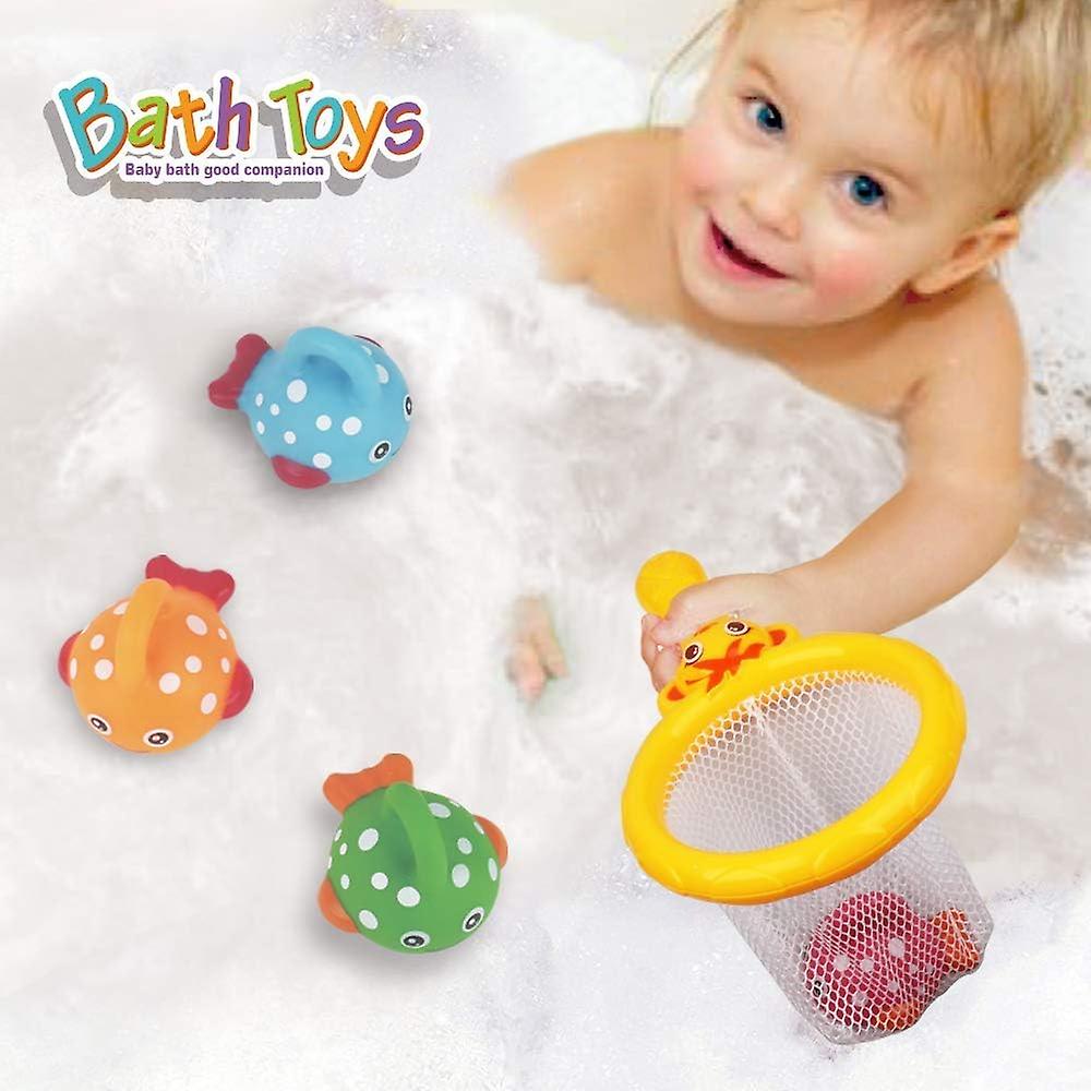 Bath Toys Mold Free Fishing Games Swimming Whales Bpa Free Water Table Pool Bath Time Bathtub Tub Toy For Toddlers Baby Kids Infant Girls Boys Age 1 2
