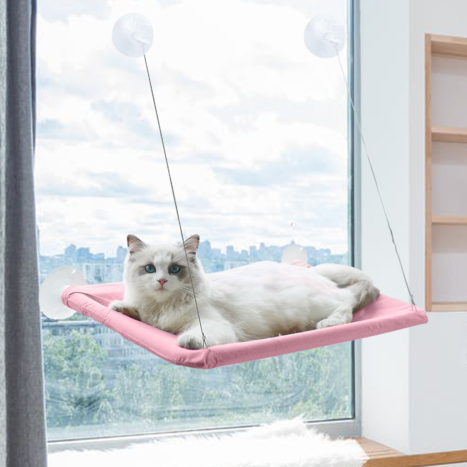 Semfri Cat Window Perch for Sill Pets Kitty Window Shelves Beds Cat Hammock