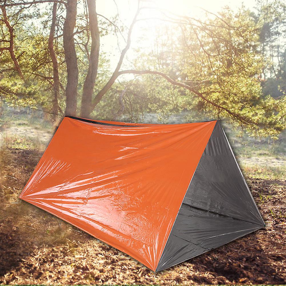 Outdoor Pe Aluminum Film Emergency Sleeping Bag Survival Refuge Tent Orange