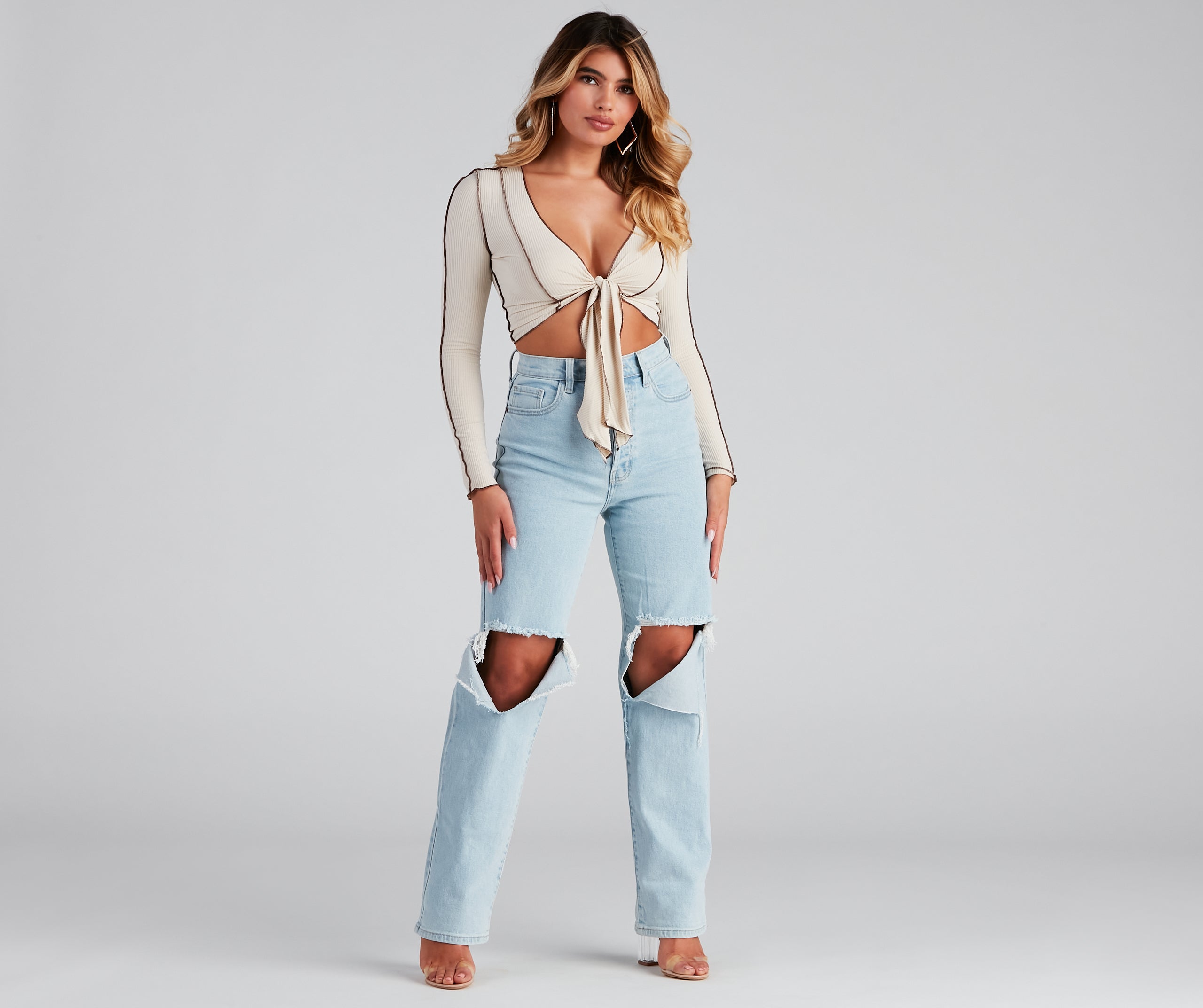 Good Vibes High Rise Boyfriend Jeans