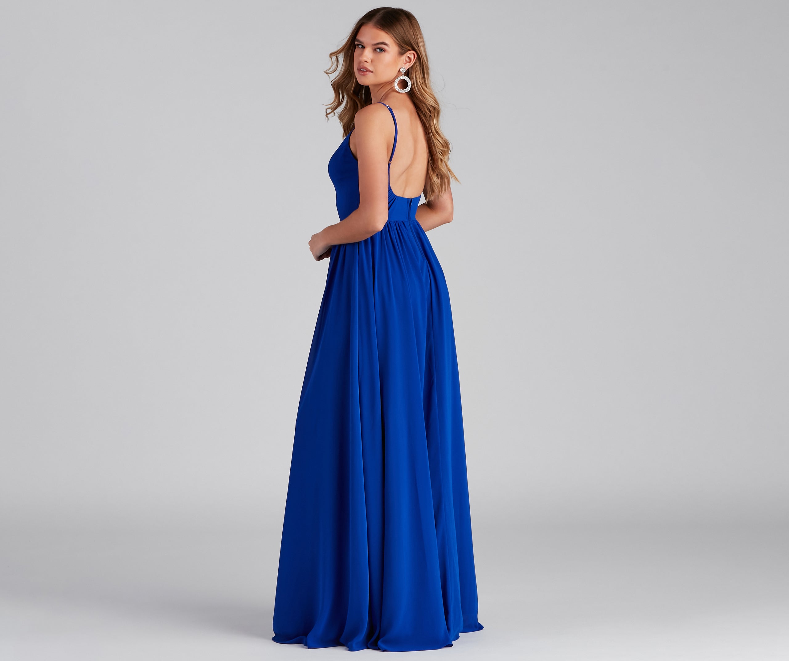 Brailey Formal Chiffon A-Line Long Dress