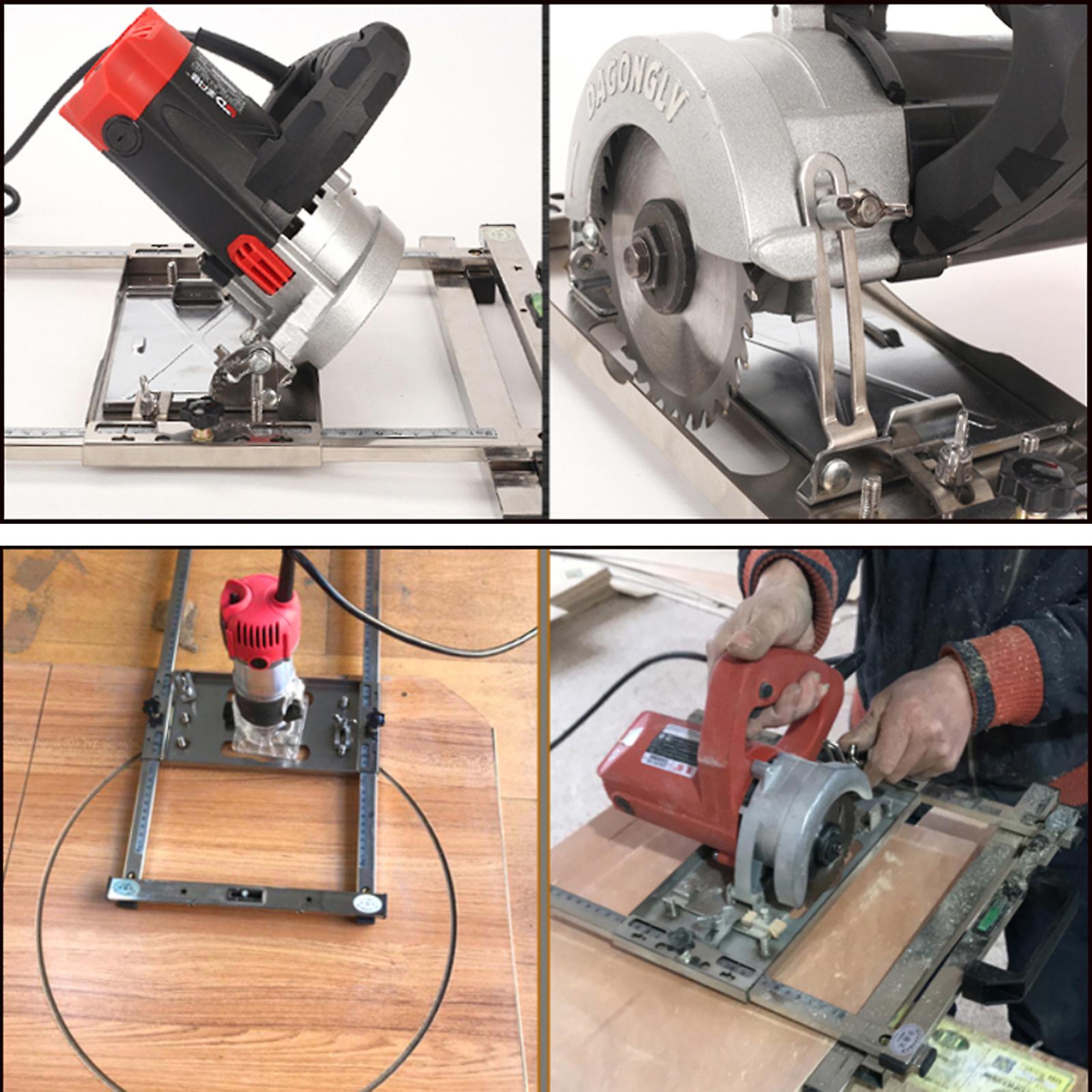 Multifunction Electricity Circular Saw Trimmer Machine Guide Positioning Cutting Board Tools Woodworking Router No.226368