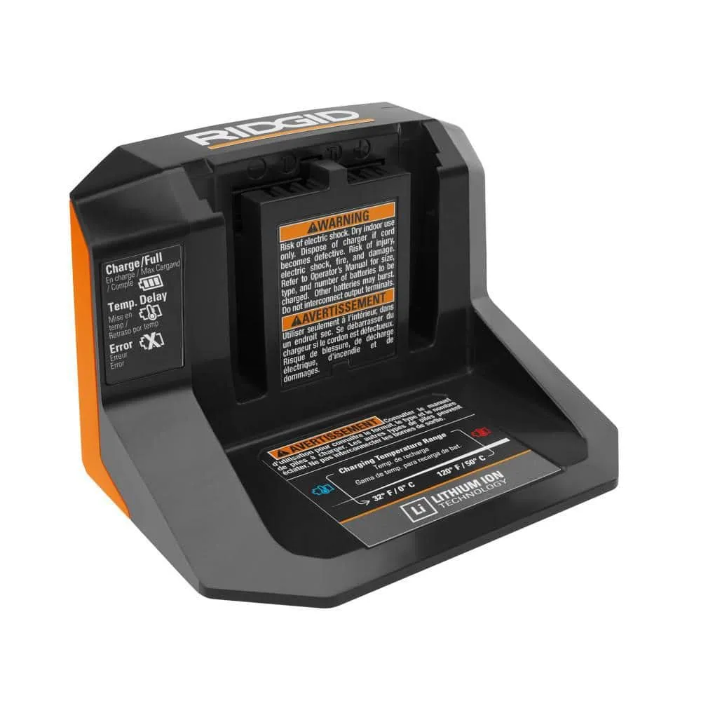 RIDGID 18V Cordless Digital Inflator Kit with 2.0 Ah Battery and Charger R87044KN