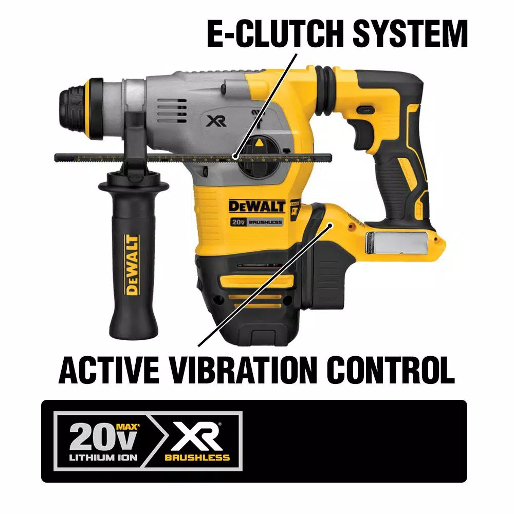 DEWALT 20-Volt MAX XR Cordless Brushless 1-1/8 in. SDS Plus L-Shape Rotary Hammer (Tool-Only) and#8211; XDC Depot