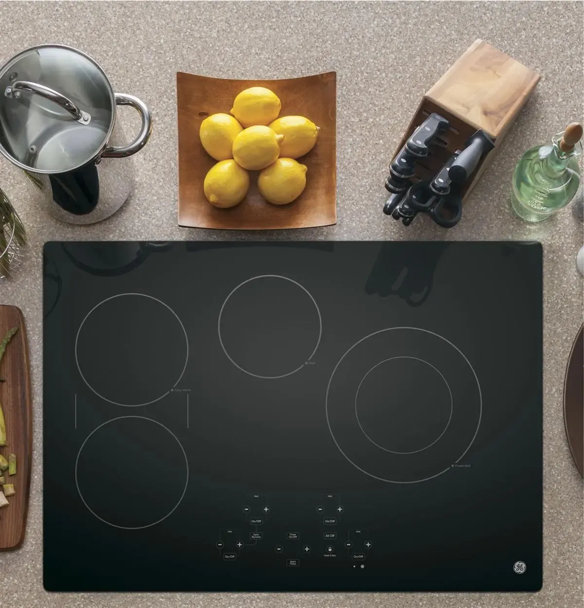GE 30 Inch Smoothtop Electric Cooktop - Black