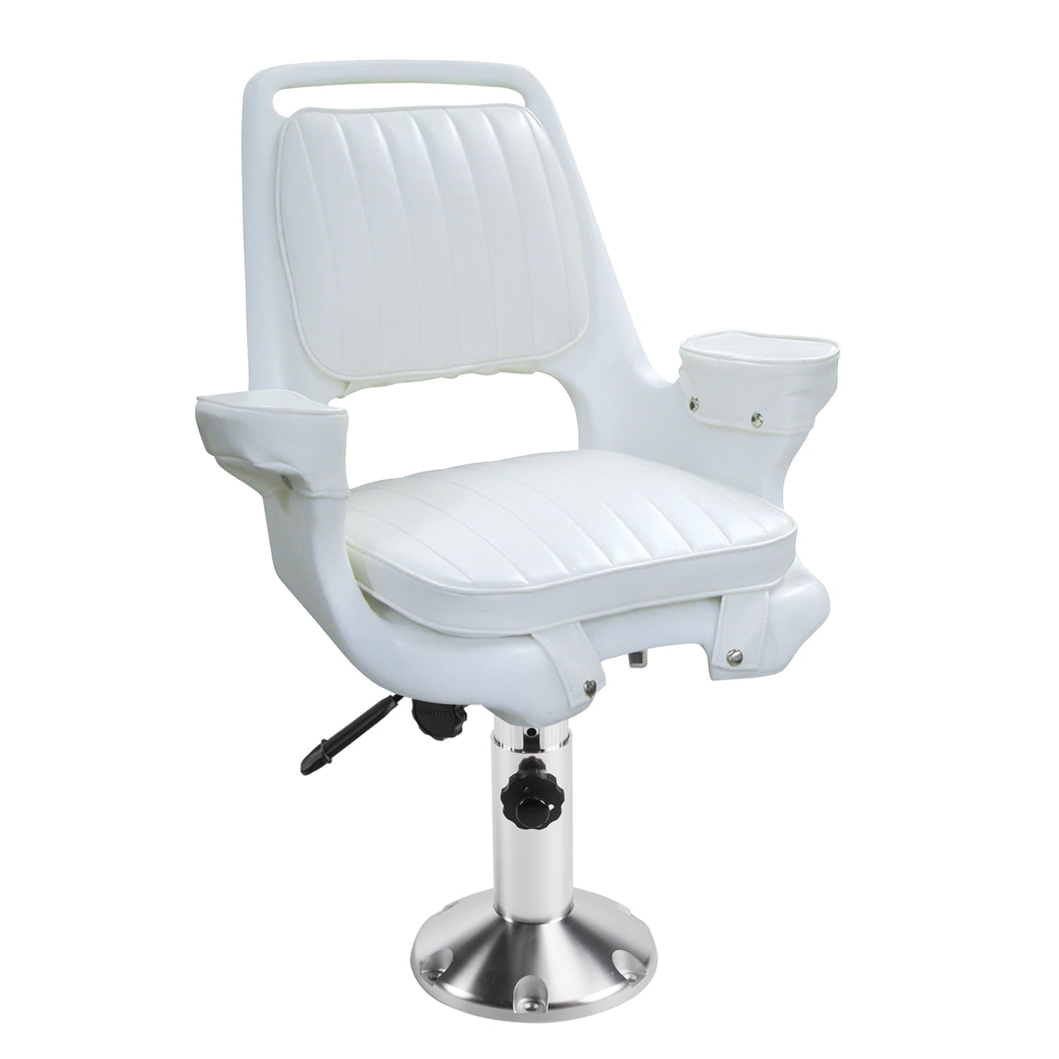 Wise 8WD1007-6-710 Captain's Chair with Adjustable Pedestal and Seat Slide