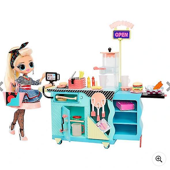 L.o.l. surprise! o.m.g. to-go diner playset with 45+ surprises and miss sundae doll