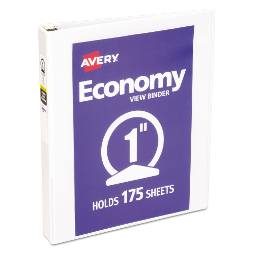 Avery Economy View Binder with Round Rings ， 3 Rings， 1