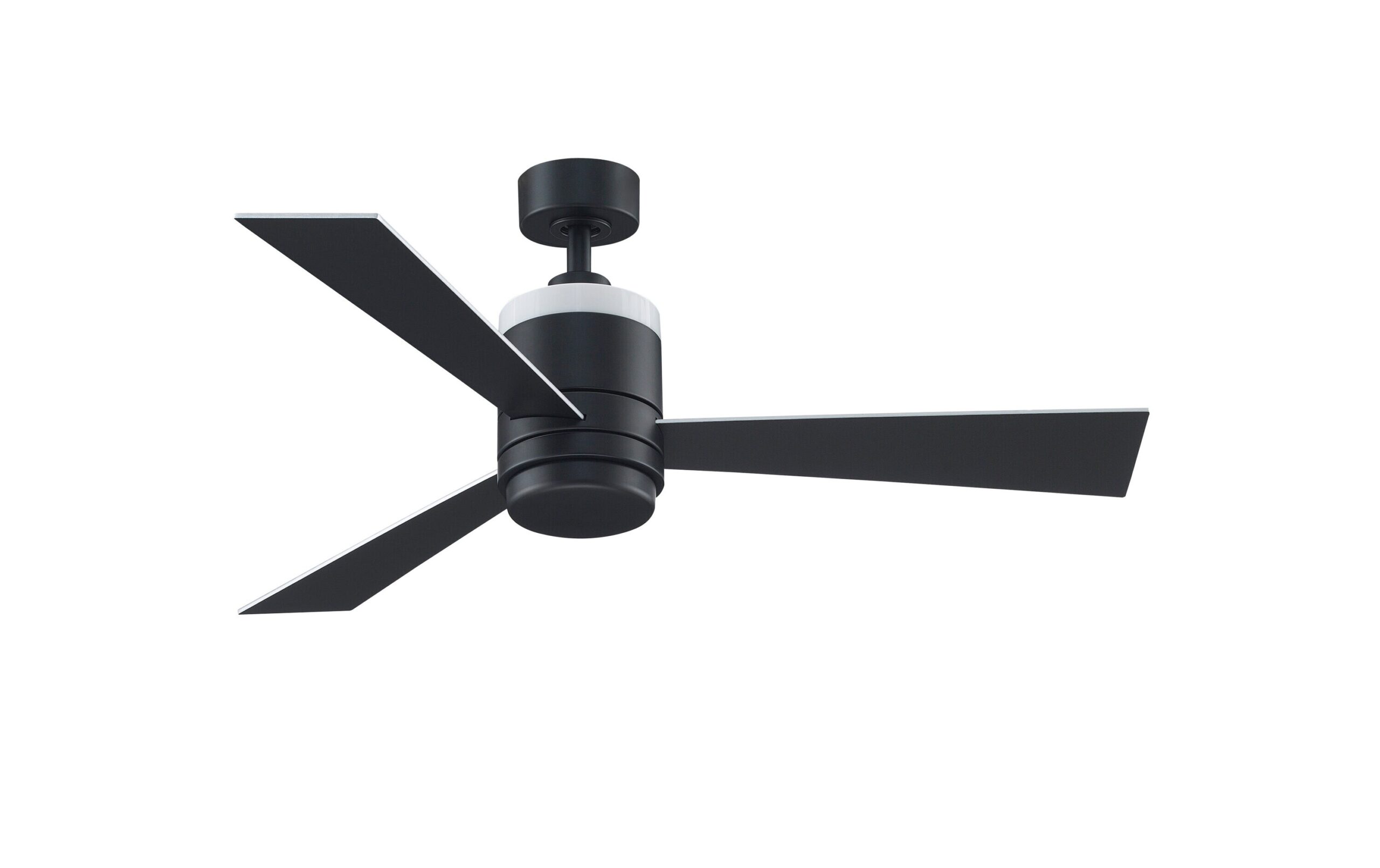 Fanimation Studio Collection Upright 48-in Black LED Indoor Ceiling Fan with Light Remote (3-Blade)