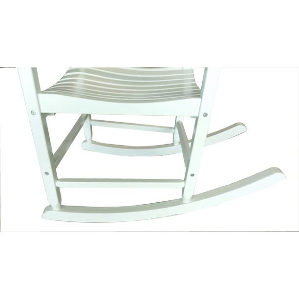 Mainstays Outdoor Wood Porch Rocking Chair， White Color， Weather Resistant Finish💝 Last Day For Clearance