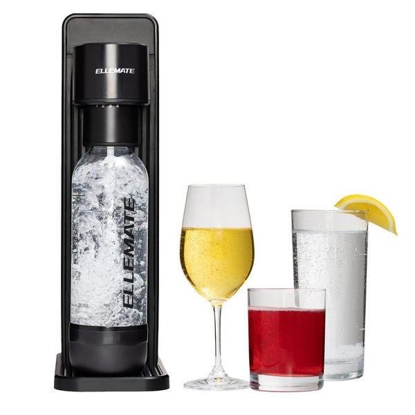 Ellemate Dynamic Carbonated Drink Maker; Fizz Soda， Water， Wine， Juice and More; Adjustable Carbonation Levels - - 36813616