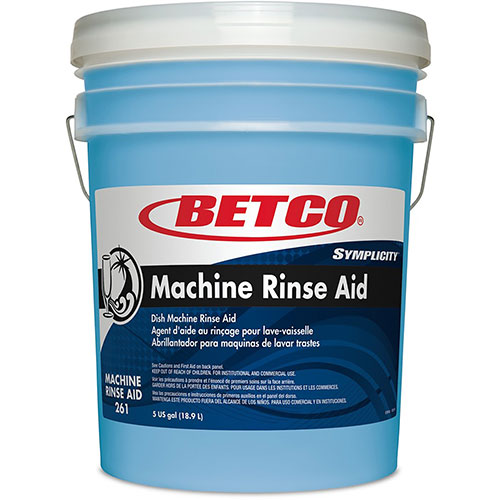 Betco Symplicity Machine Rinse Aid - Concentrate - 640 fl oz (20 quart) - Blue | BET2617800