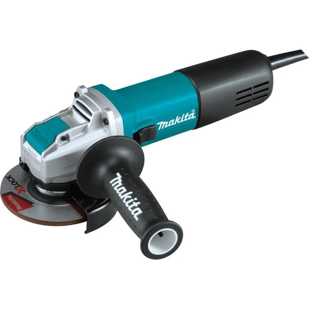 Makita 7.5 Amp Corded 4-1/2 in. X-LOCK Angle Grinder with AC/DC Switch GA4570