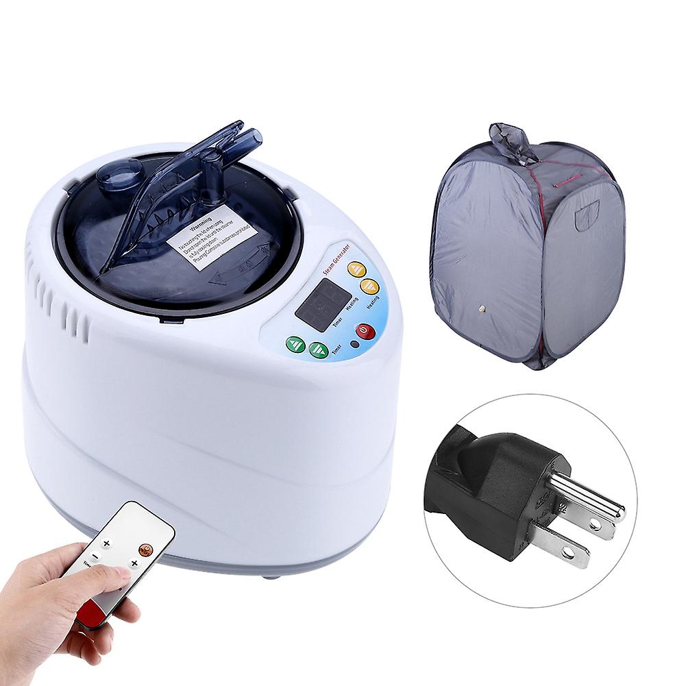 2l Sauna Steamer Portable Pot Machine For Home Personal Spa Indoor Body Slimming Therapy With Smart Remote Control And Safety Protection[us Plug 110v]