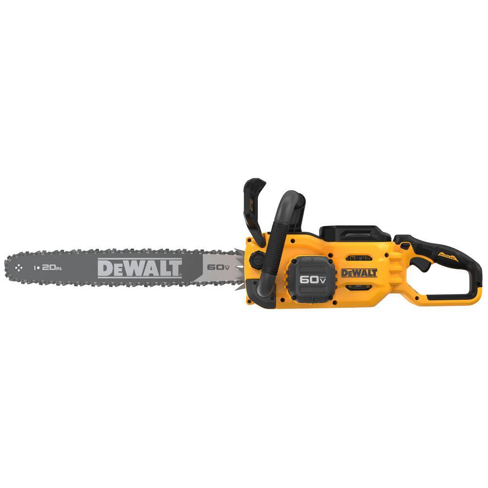 DEWALT DCCS677Y1 60-Volt MAX 20 in. Brushless Electric Cordless Chainsaw Kit and Carry Case with (1) FLEXVOLT 4Ah Battery and Charger