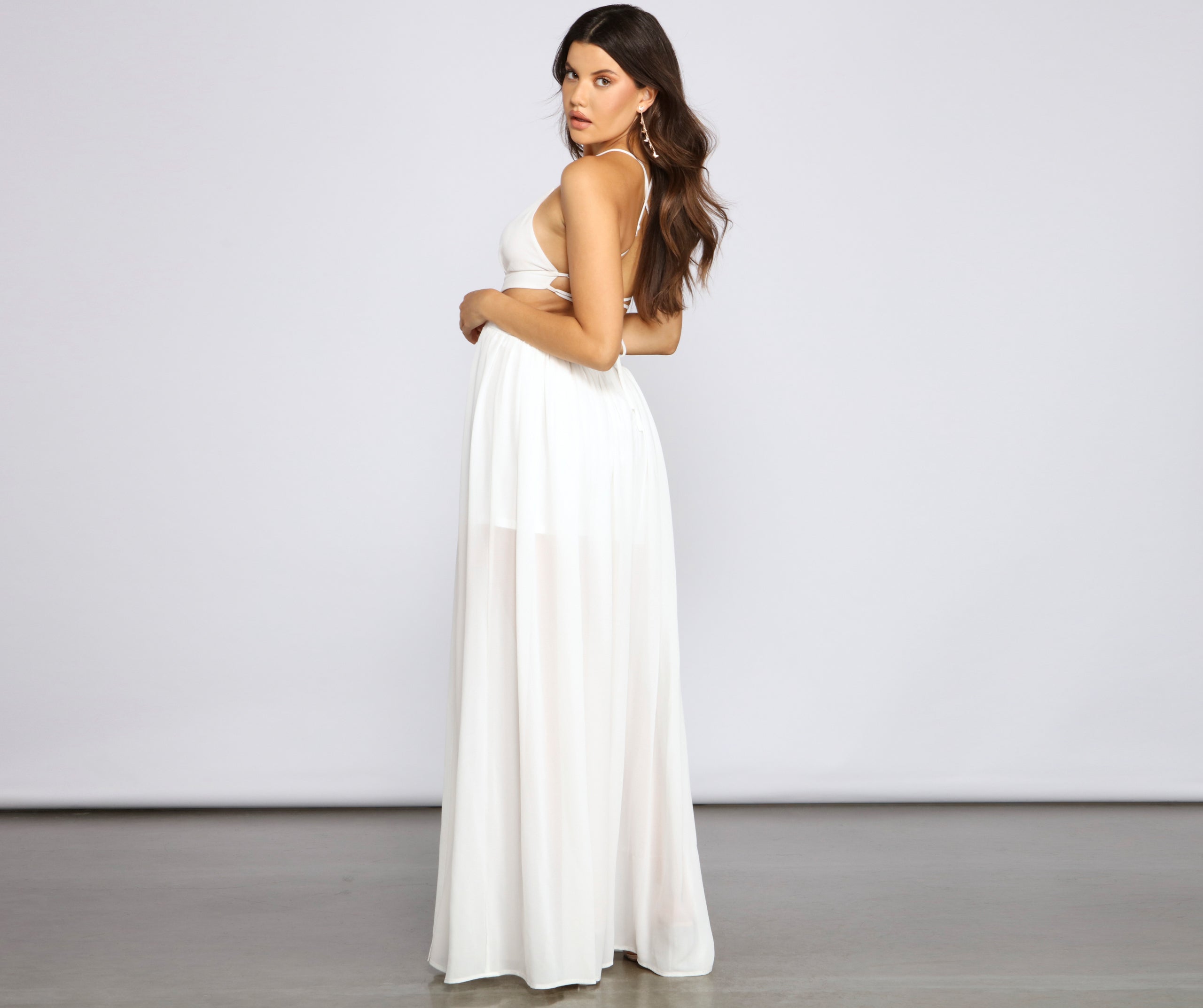 Dionne Formal Cutout Chiffon Dress