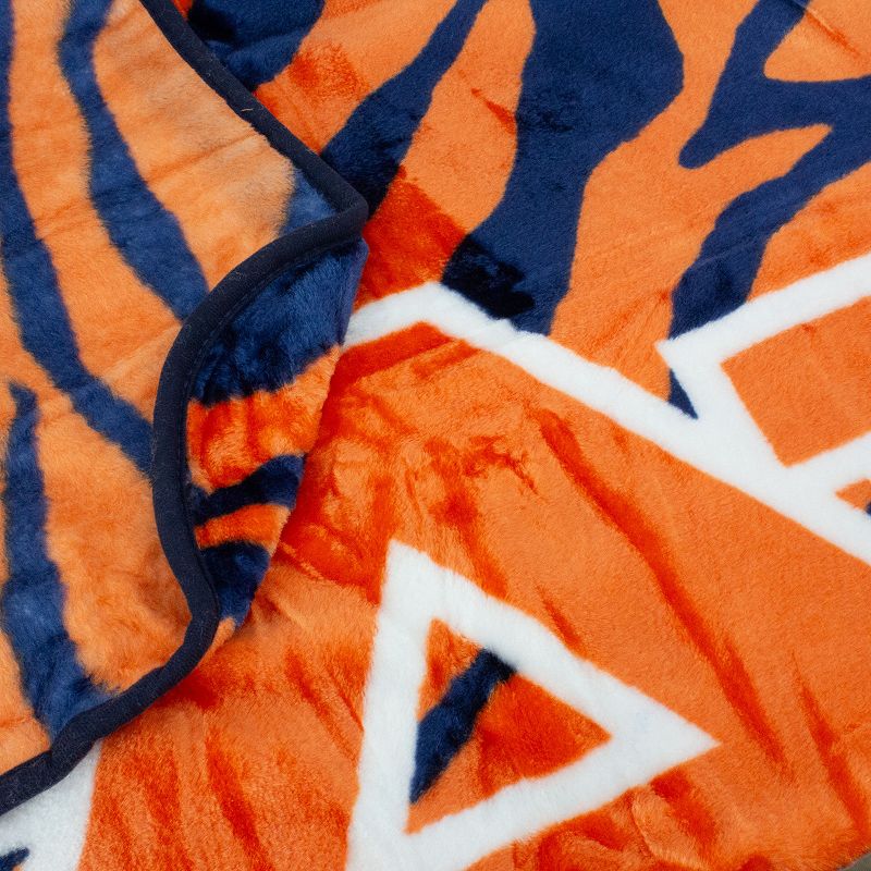 NCAA Auburn Tigers Soft Raschel Throw Blanket