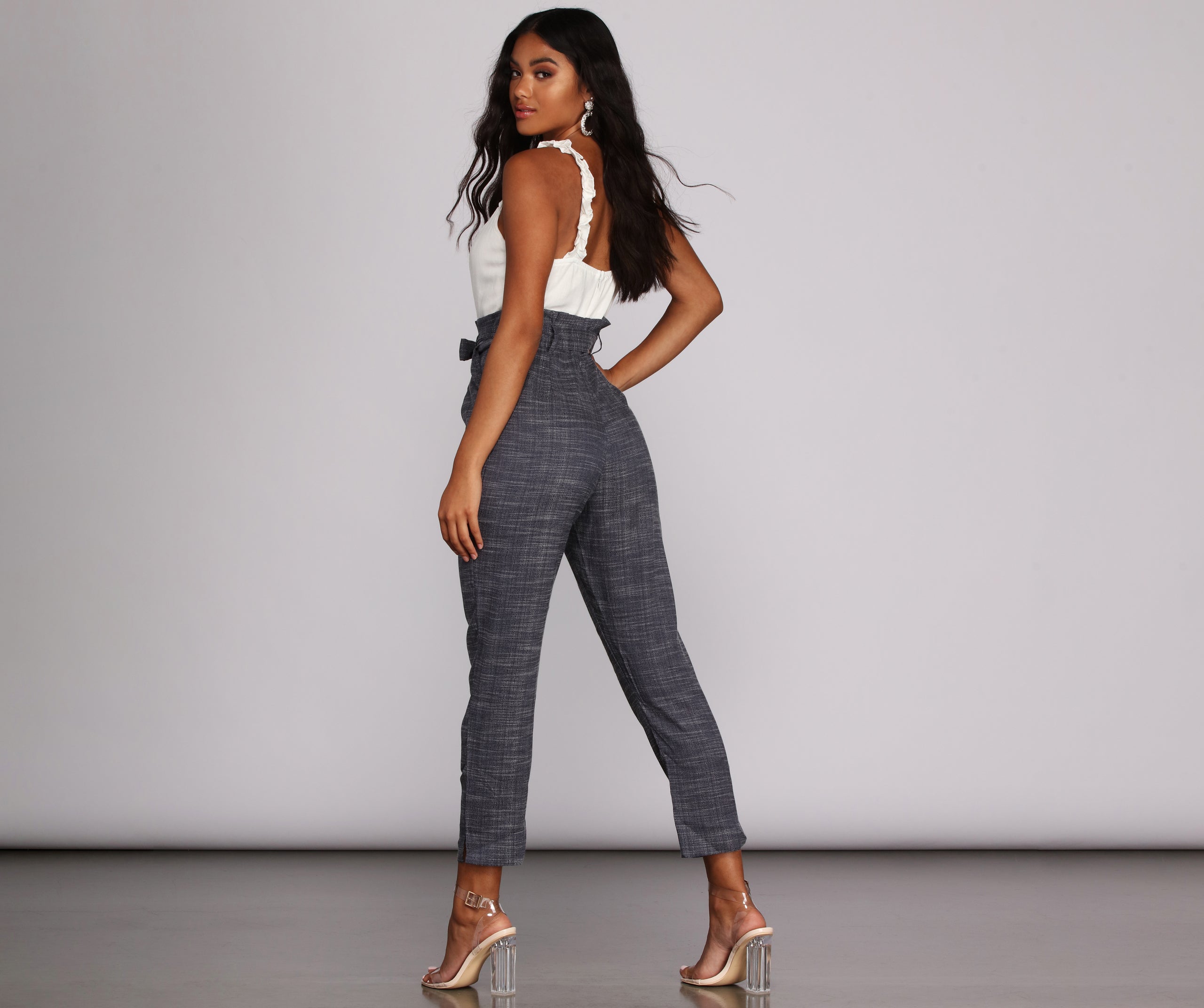 Live In Linen Ruffle Jumpsuit