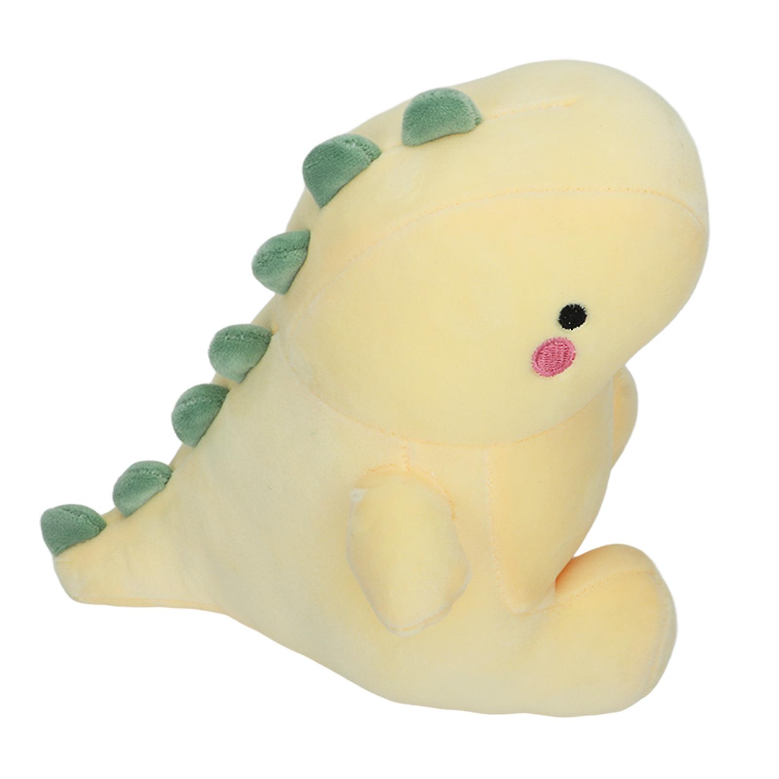 Cute Dinosaur Plush Toy Safe Soft Stuffed Animal Plush Toy Doll for Kids Girls Boys Birthday Gifts Yellow 35cm / 13.8in
