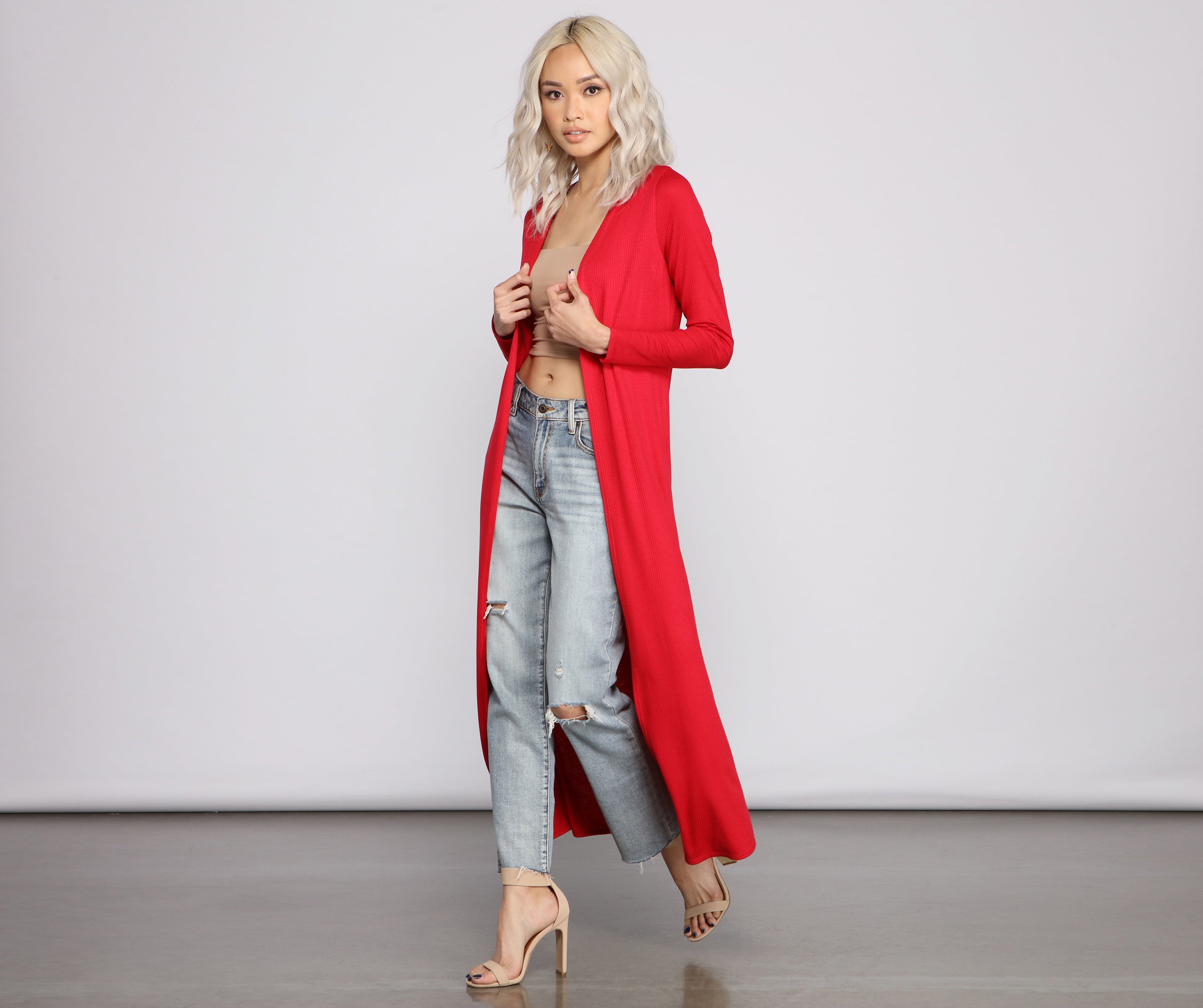 For The Love of Knit Ribbed Duster