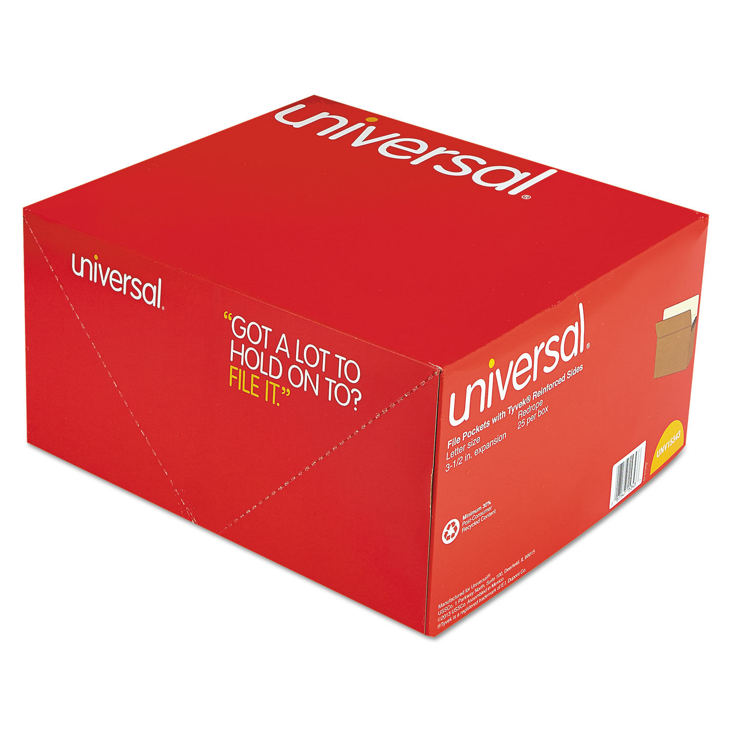 Redrope Expanding File Pockets by Universalandreg; UNV15343