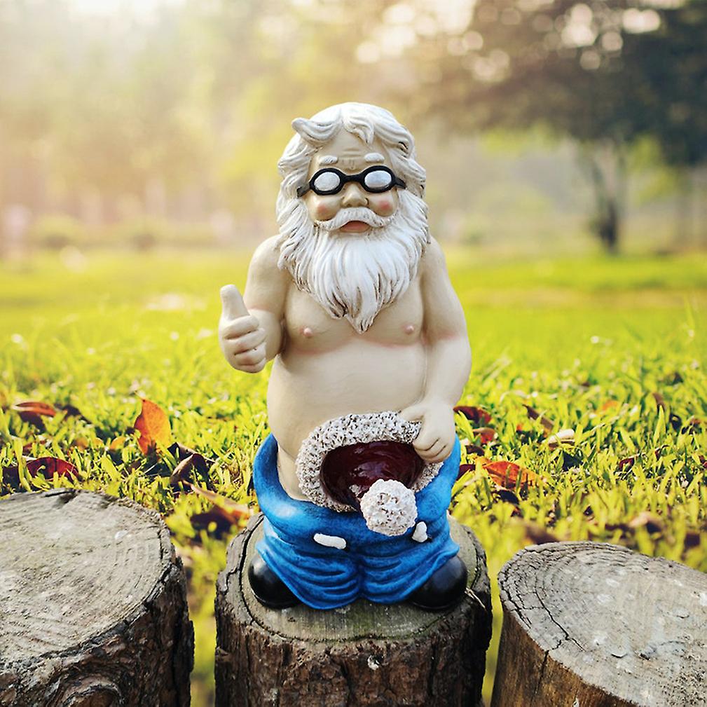 Funny Naked Garden Gnomes Garden Statues Sculptures Outdoor Ornament Crafts
