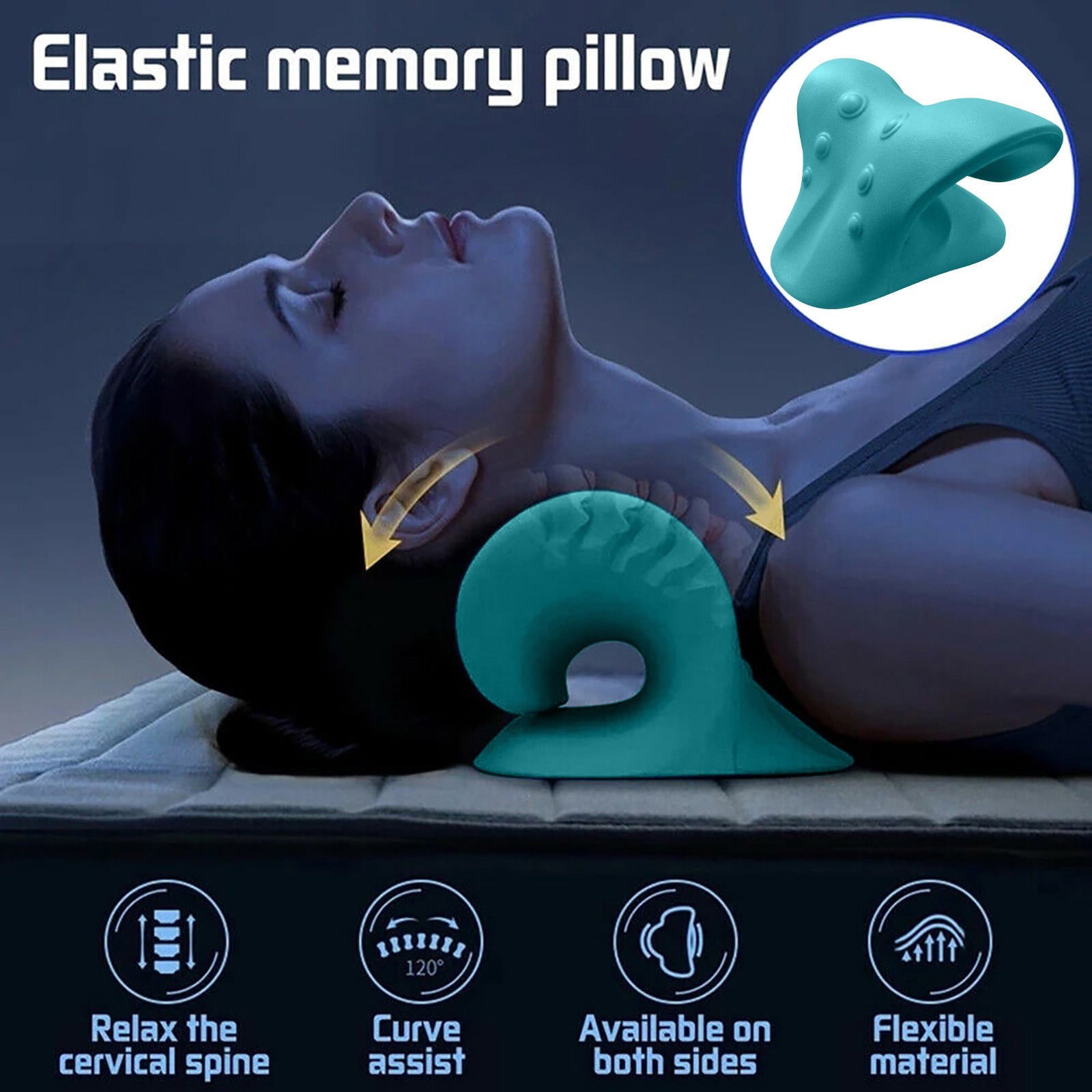 DJKDJL NEW Neck Traction Pillow Original Cloud Shape Neck Stretcher Cervical Relaxer