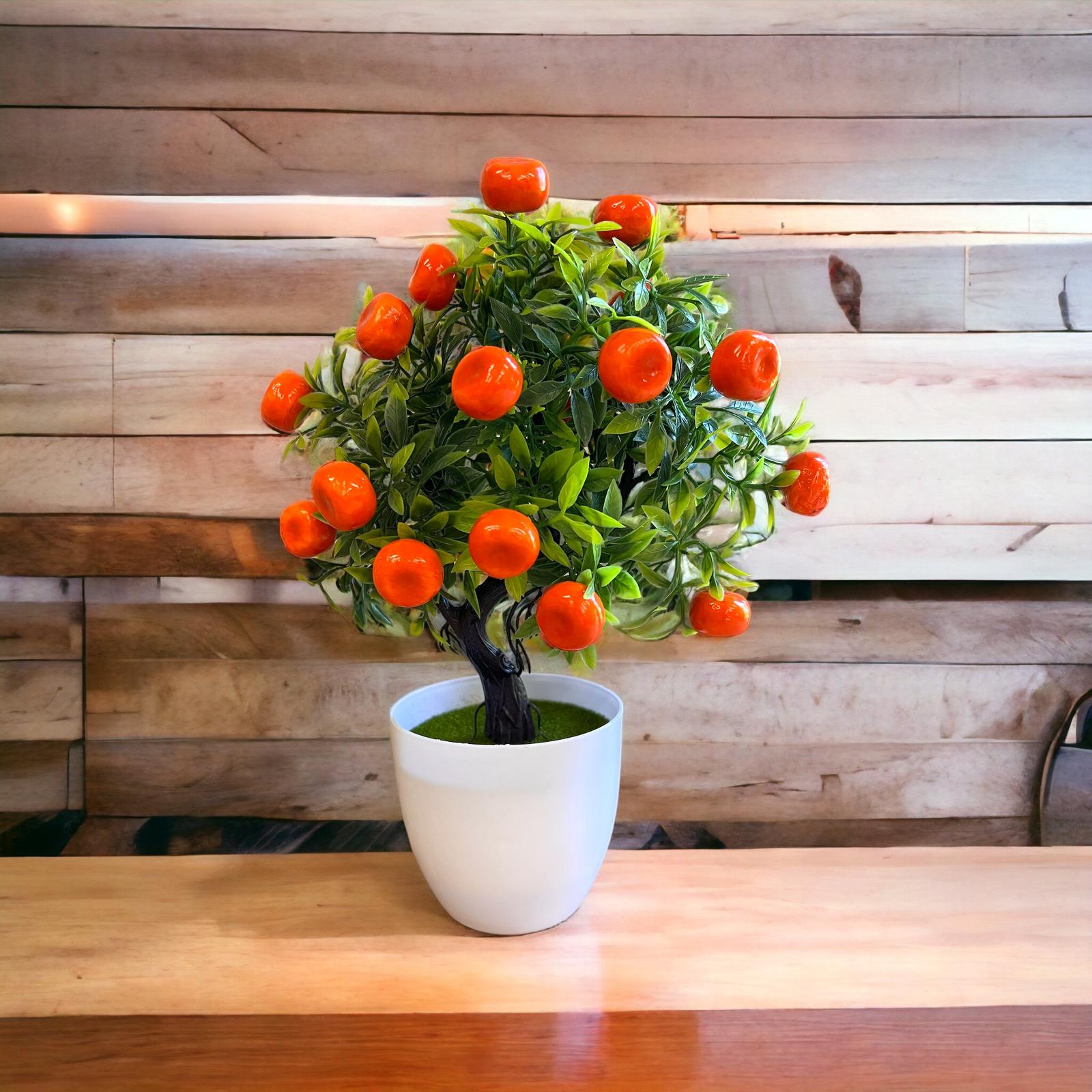 Gorgeous Orange Bonsai in pot of your choice-Artificial