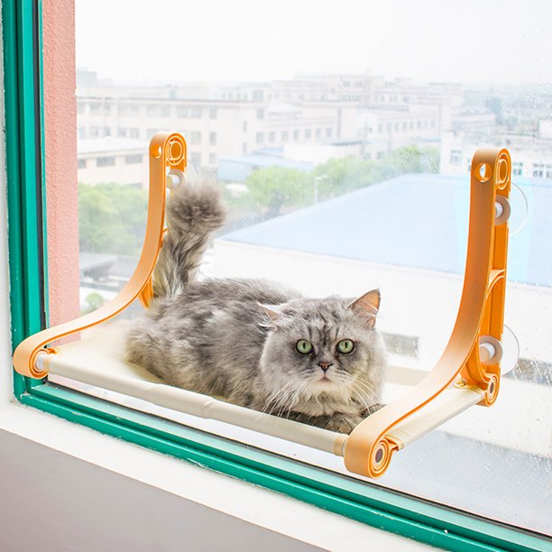 Tickas Cat Window Perch Window Sill Mounted Cat Hammock Resting Shelf Sunny Seat Cat Window Bed