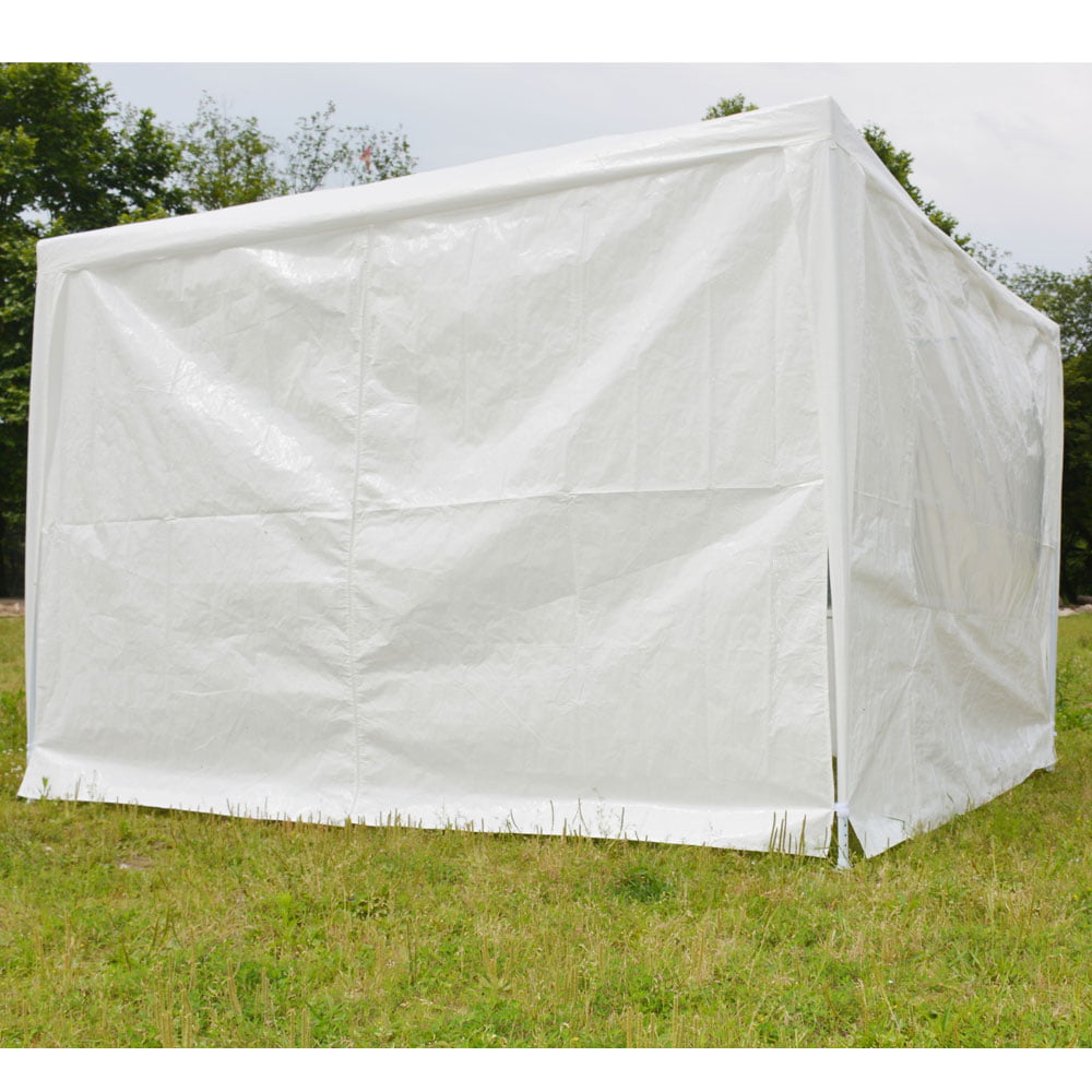 Ktaxon 10' x 10' Party Tent Wedding Canopy Gazebo Wedding Tent Pavilion w/ 4 Sidewalls White
