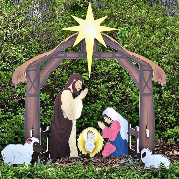 🔥  48% OFF 🔥🔥Jesus Nativity Scene Sign(Buy 2 Free Shipping)