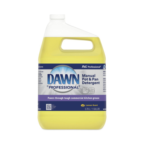 Dawn Manual Pot/Pan Dish Detergent， Lemon， 4/Carton (57444CT)