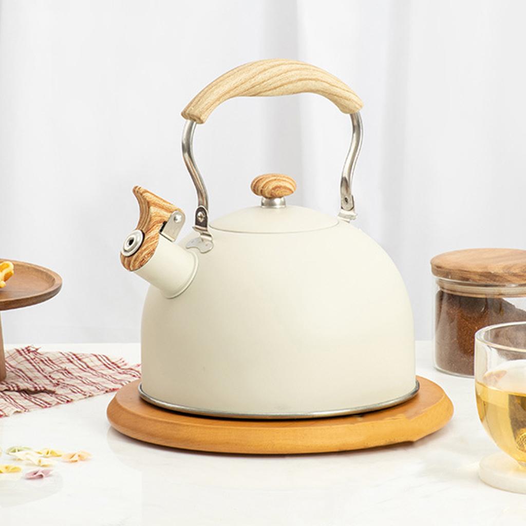 2.5L Portable Whistling Kettle Teapot Kitchen Hiking coffee and tea Pot Induction Cookers Kitchen Supplies